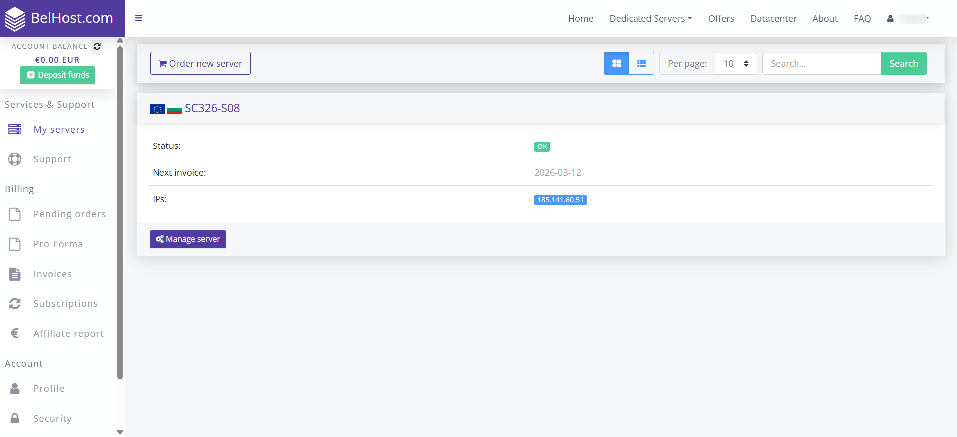 BelHost review