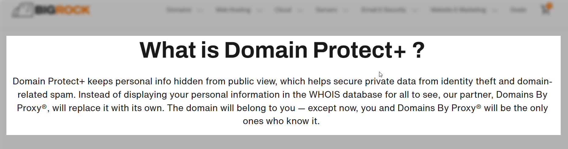 'What is Domain Protect+ ?' article
