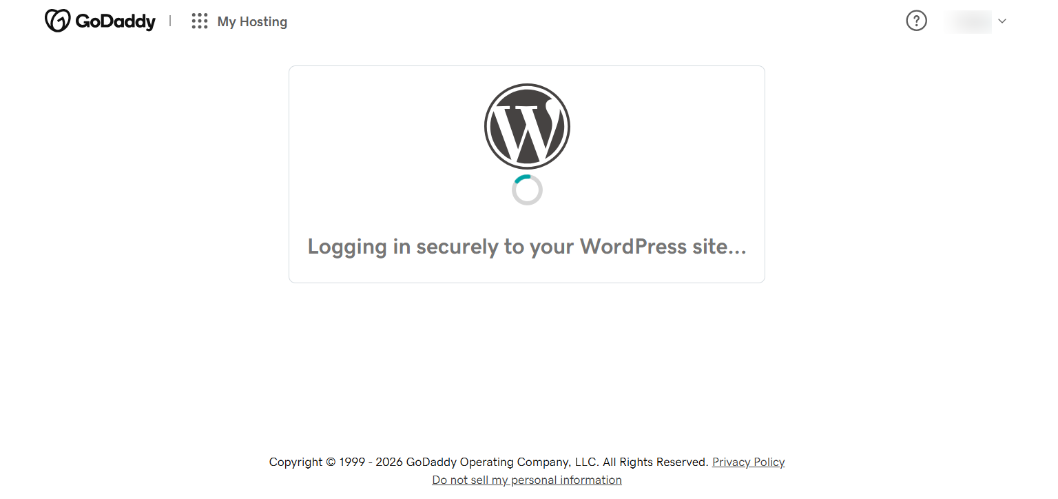screenshot of WordPress Logging
