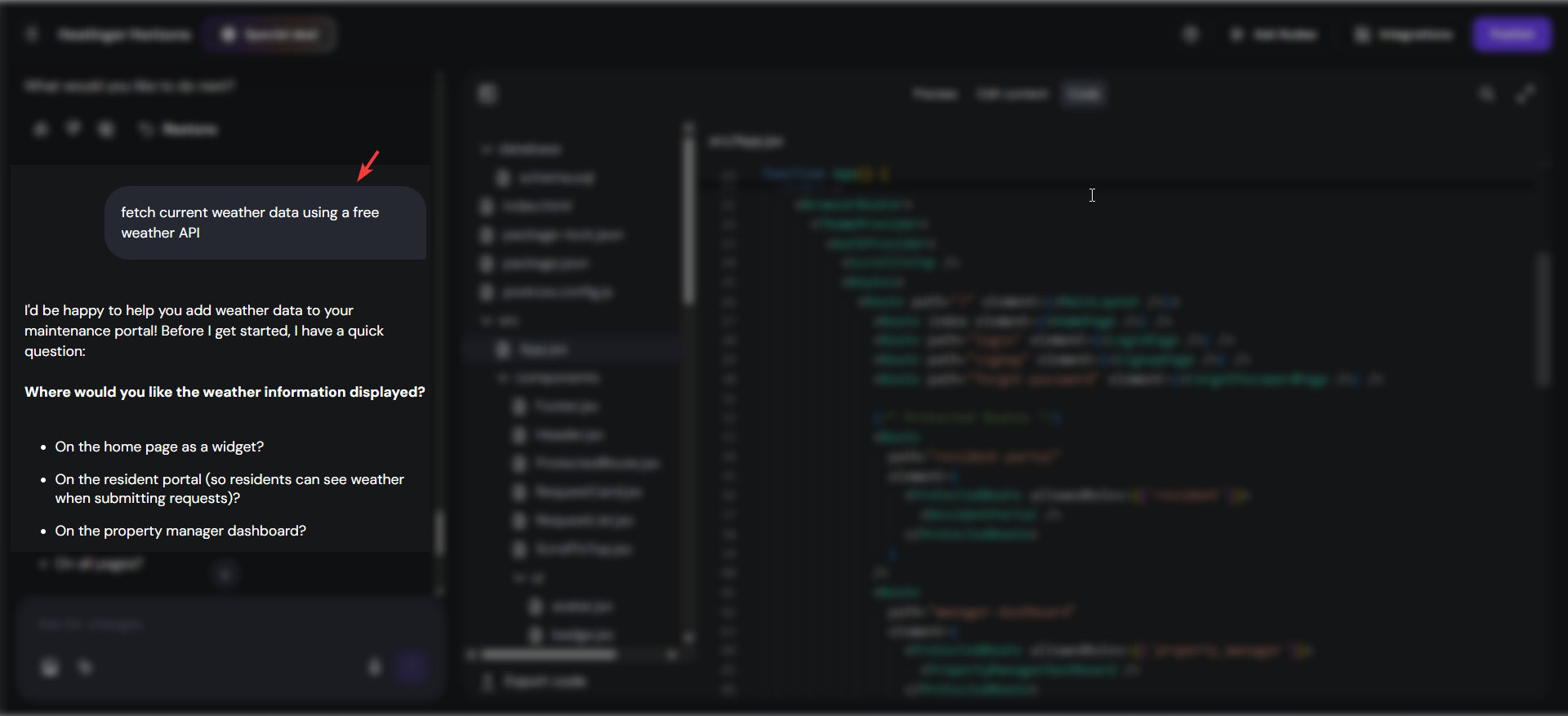 screenshot of the Live-chat conversation