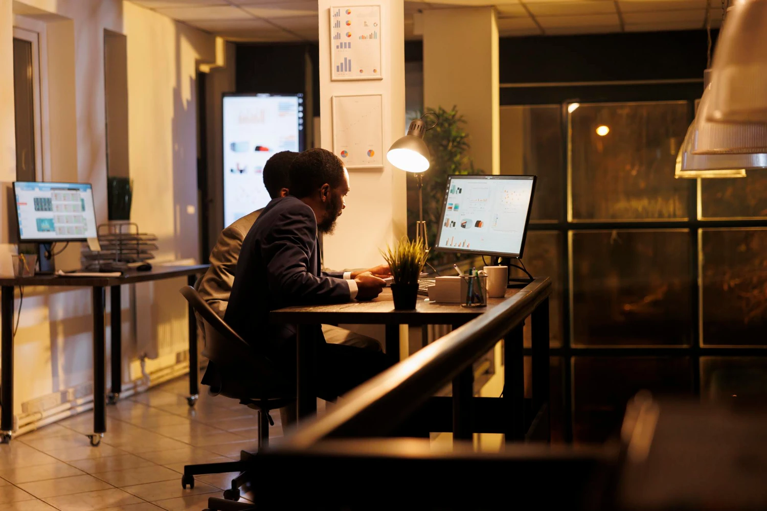 illustration of co-working