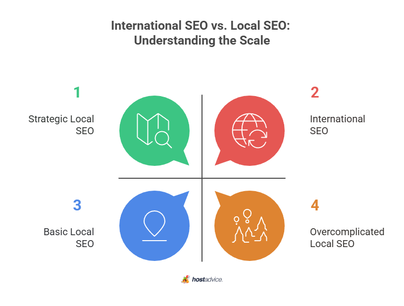 International SEO vs. Local SEO: Understanding the Scale