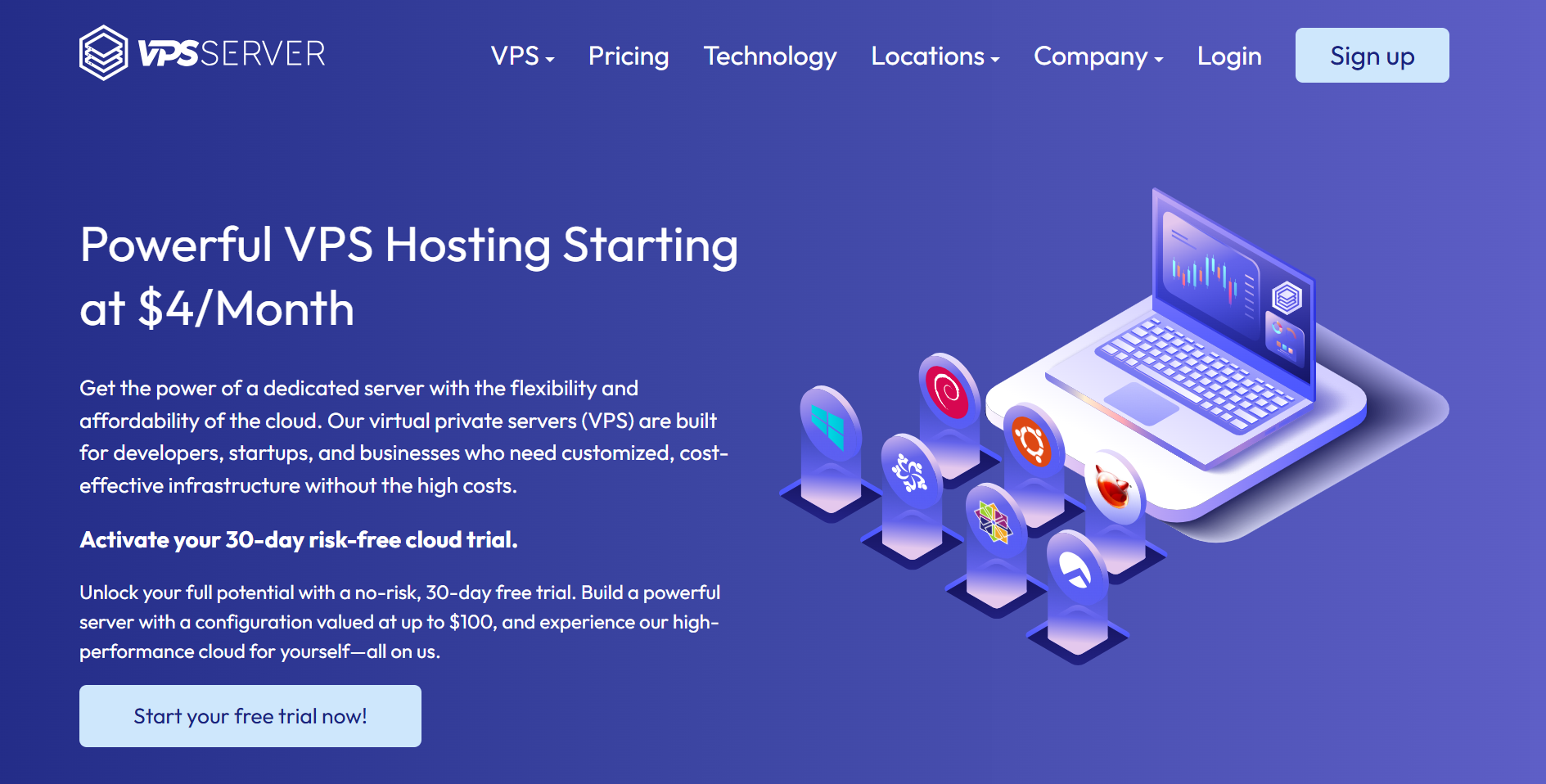 VPSServer.com hosting screenshot