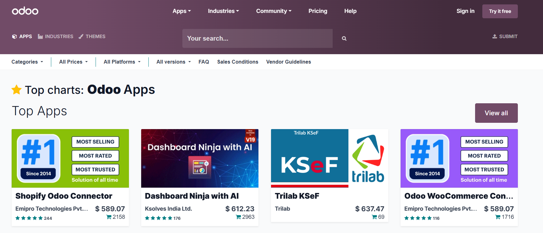 Odoo vs Wix