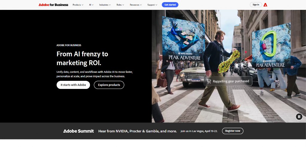 Adobe Commerces website.