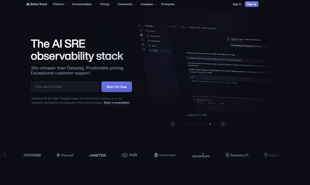 Better Stack's website.