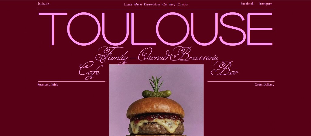Brasserie (Warm) Website Template.