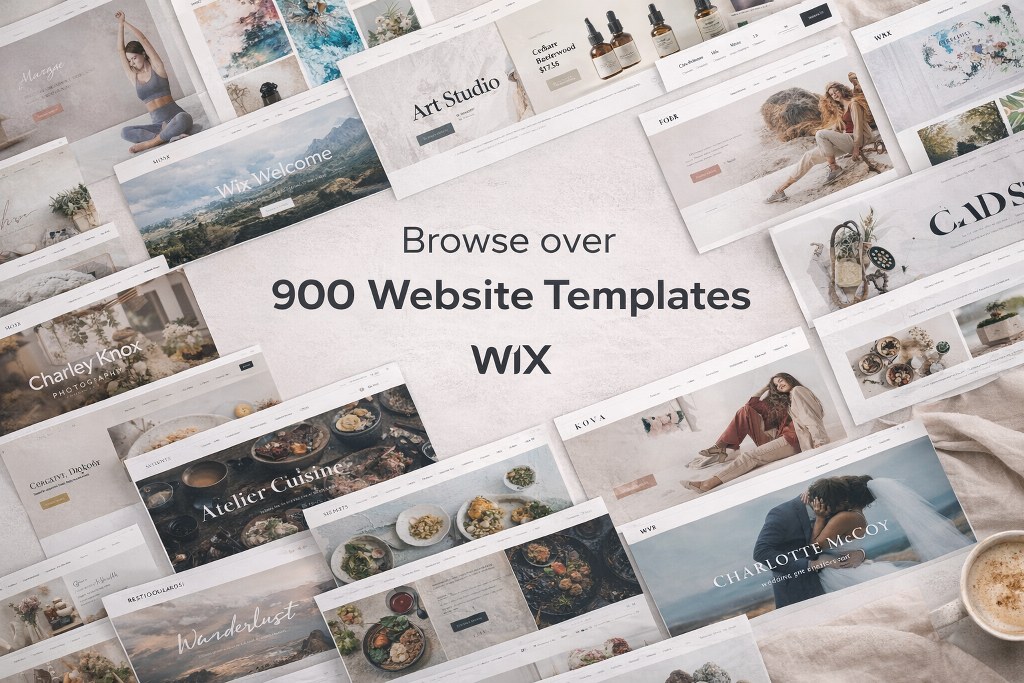 Browse over 900 Wix templates.