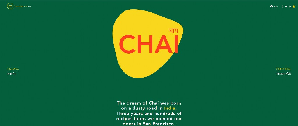Chai - Indian Restaurant template.