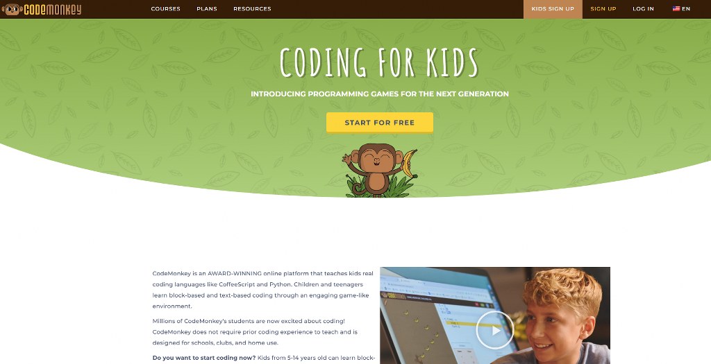 CodeMonkey website.