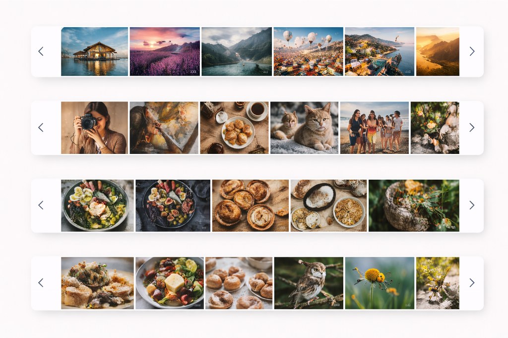 Curated photography showcase in digital layout.