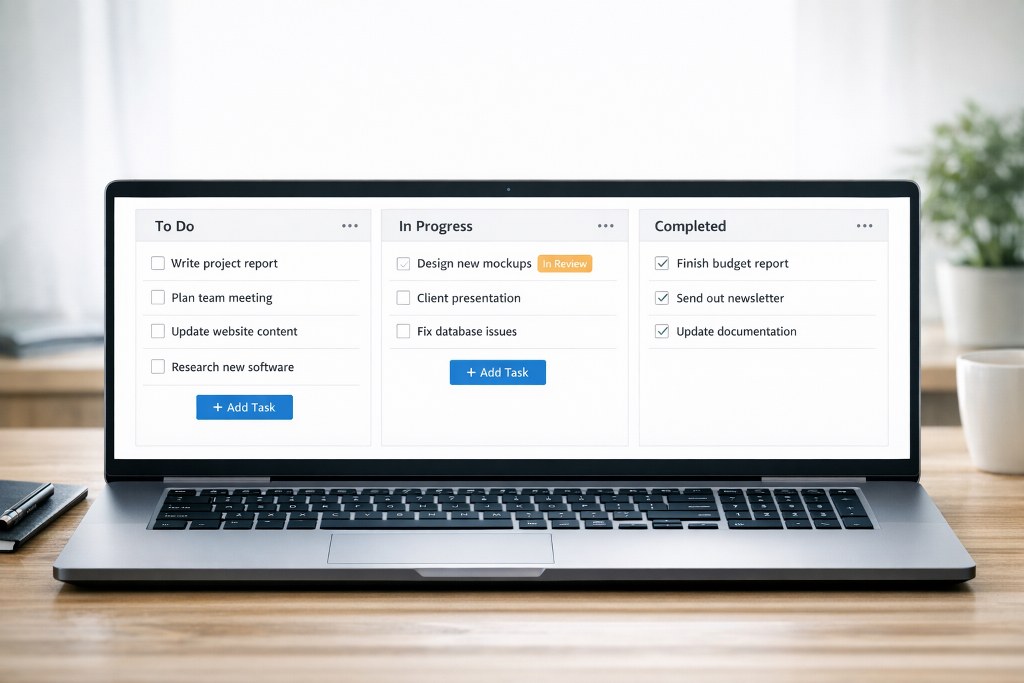 Customizable tasks on a to-do list.
