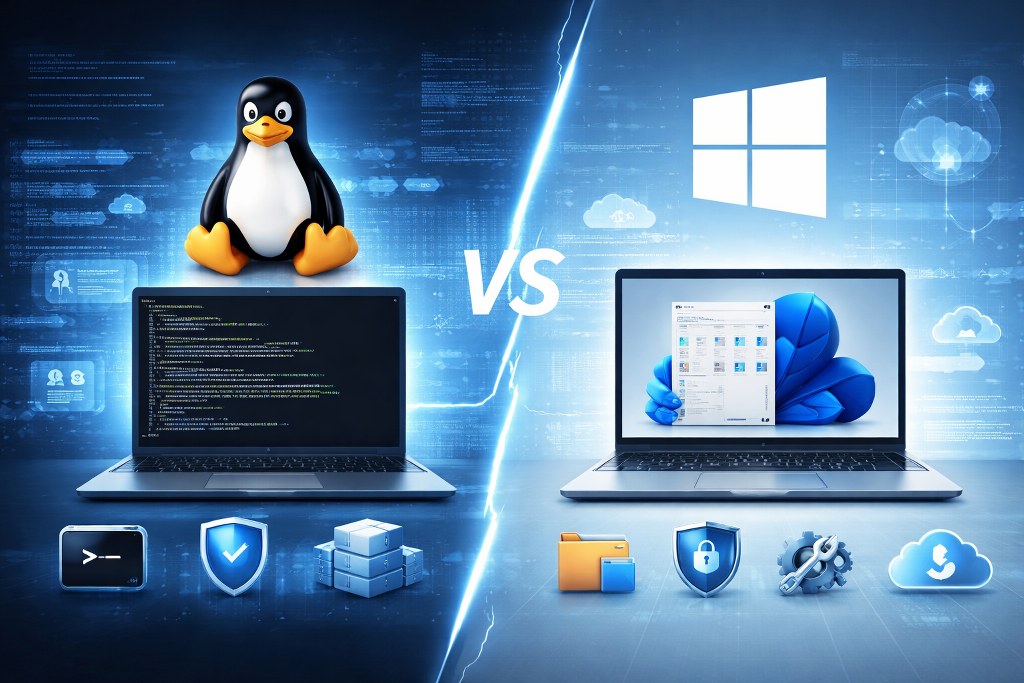 Differentiating linux and windows.
