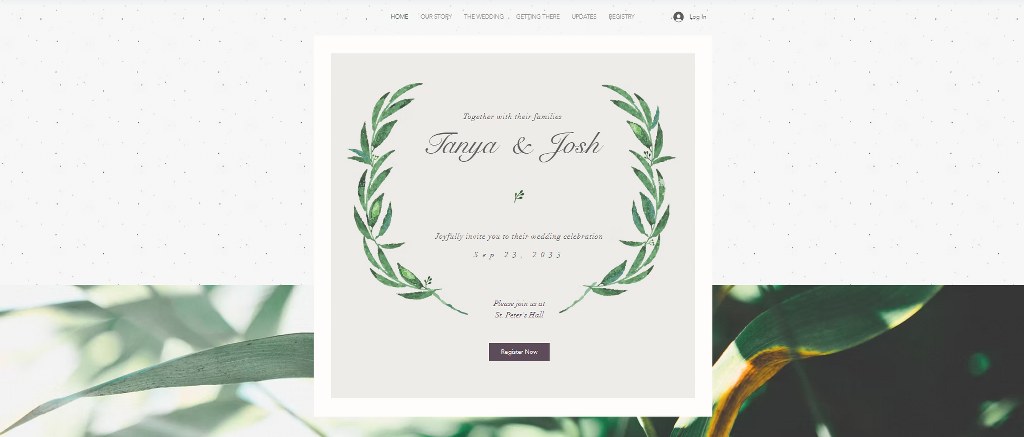 Elegant Video Background Invitation template.