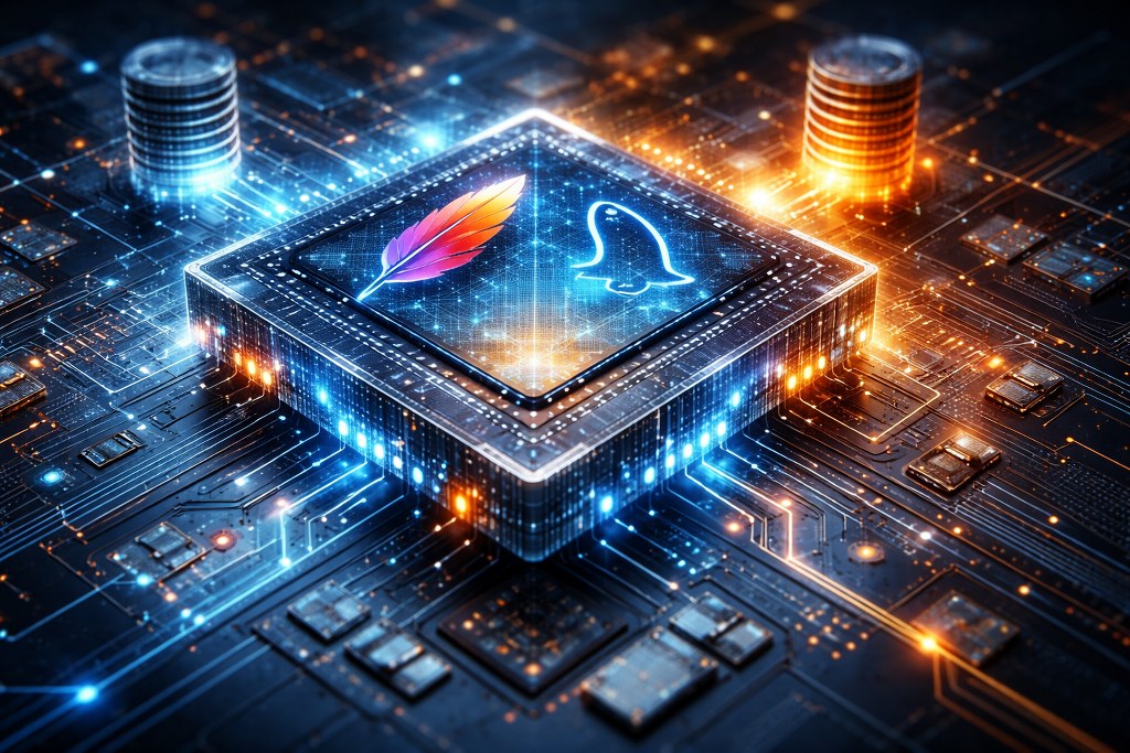 Floating microchip radiates optimized data streams
