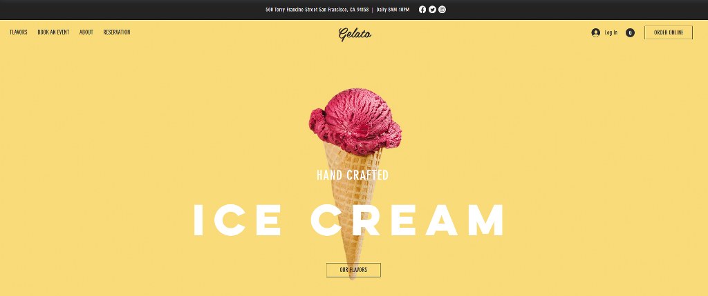Gelato's template.