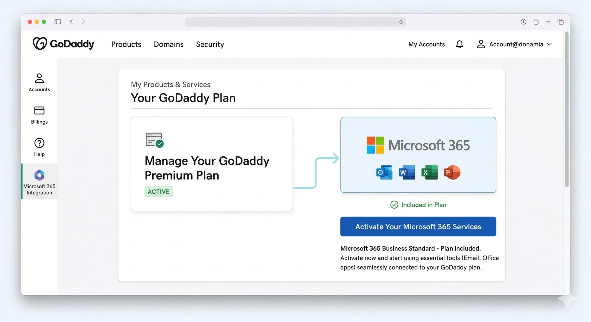 GoDaddy Microsoft 365 Email Essentials
