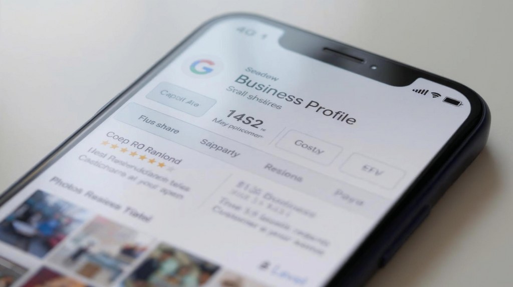 Google business profile on an iphone.