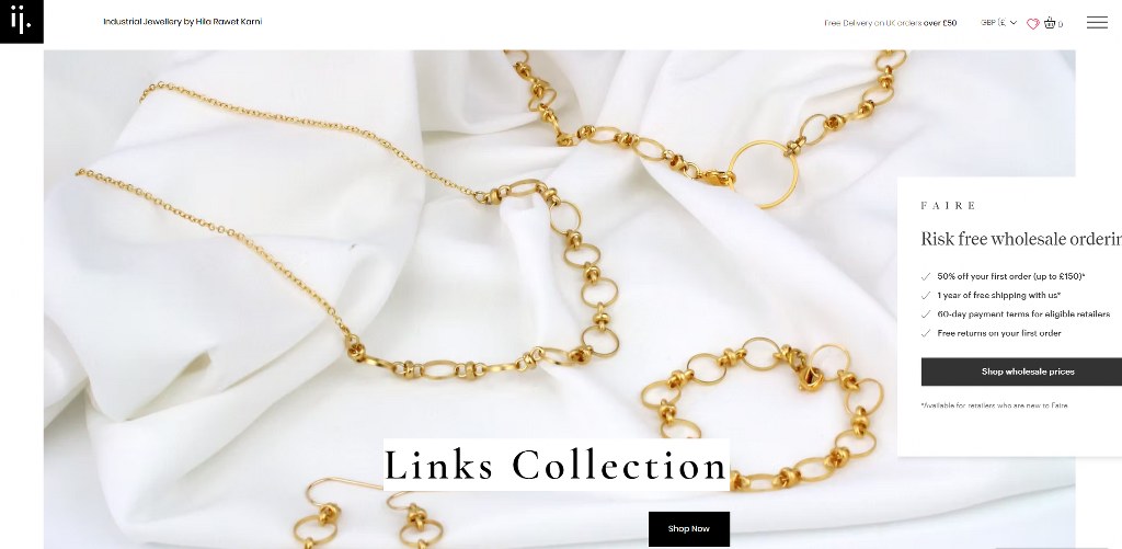 Industrial Jewellery website.