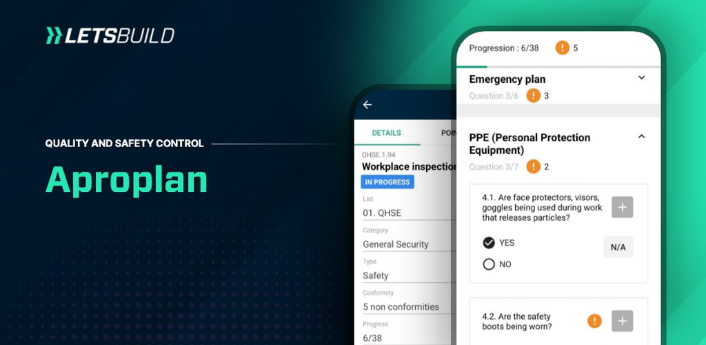 LetsBuilds app banner.