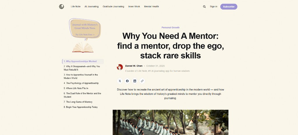Life Note's website.