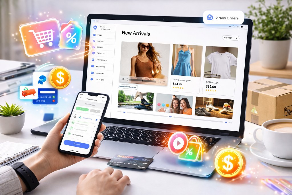 Managing e-commerce store success seamlessly.