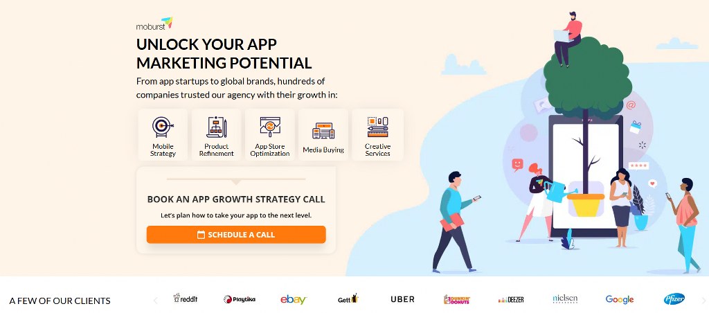 Moburst website.