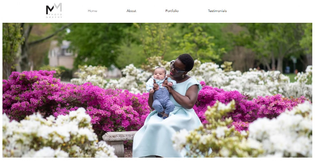 Mollye Miller Photography's website homepage.