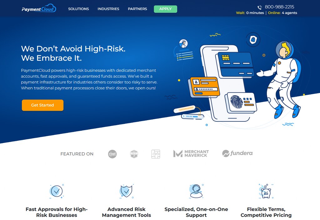PaymentCloud's website.