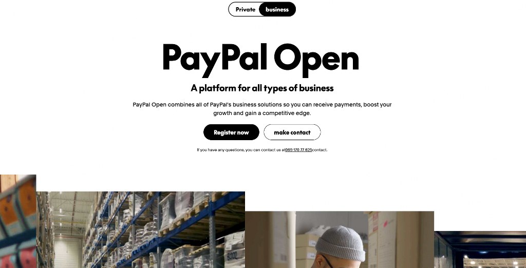 Paypal Business homepage_2