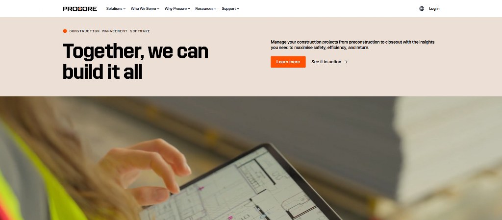 Procores website.
