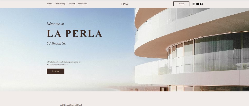 Real Estate Landing Page (Stylish) template on wix.