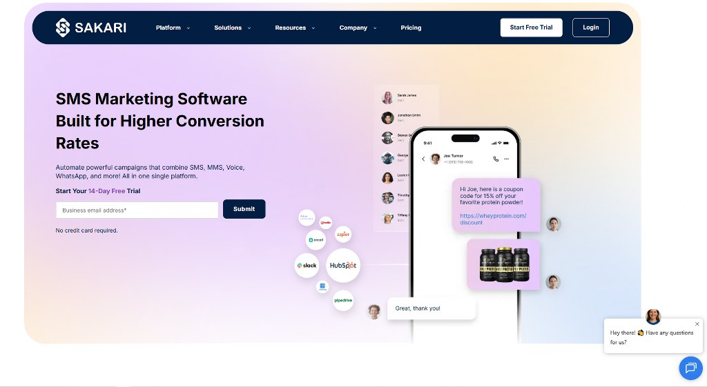 Sakaris website.