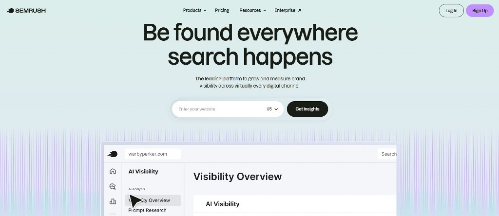 Semrush' website.
