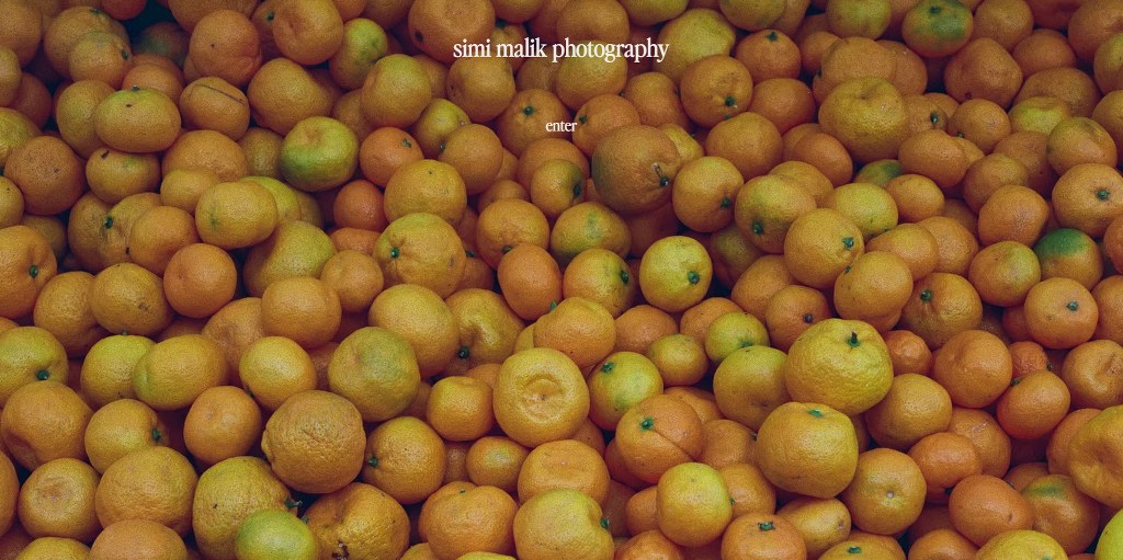 Simi Malik's website homepage.