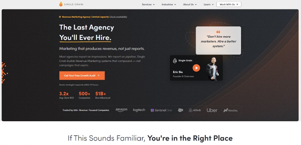 Single Grain's website.