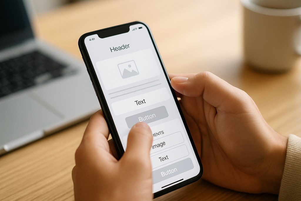 The drag-and-drop functionality image on mobile.