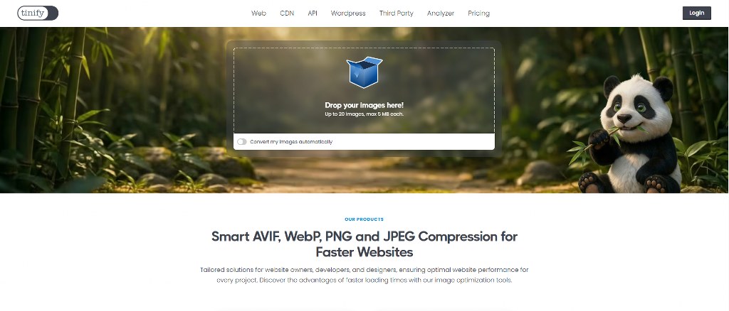 TinyPNG's website.