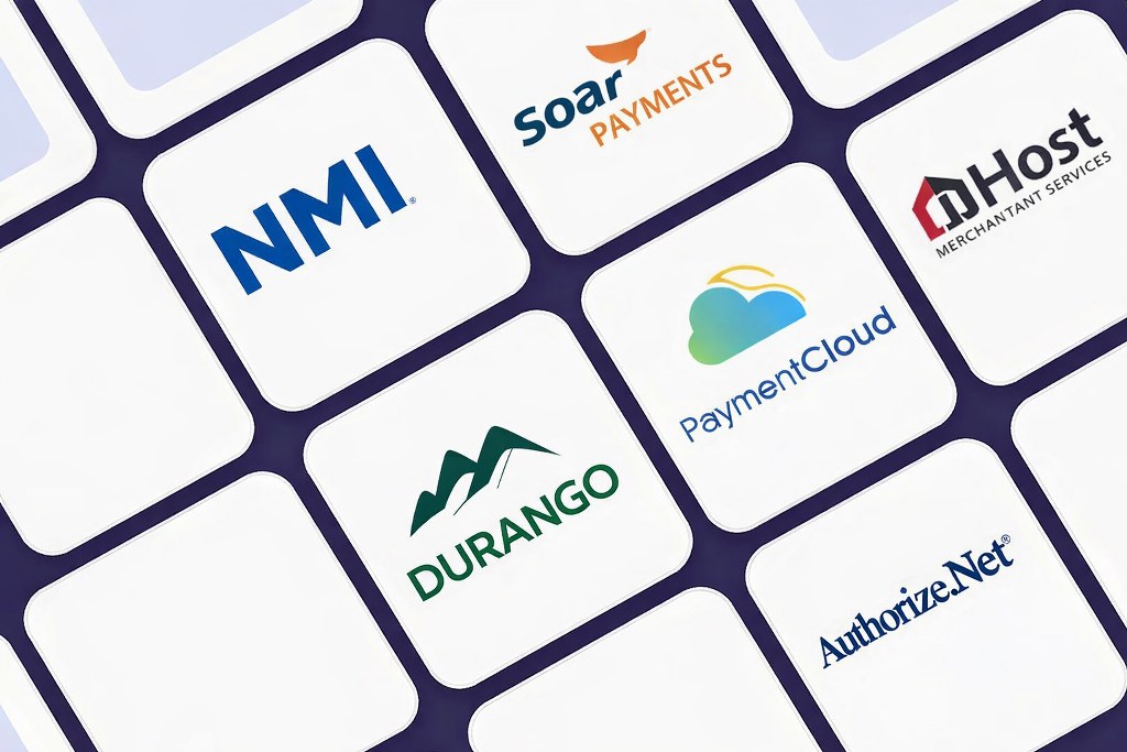 Travel agency merchant account logos.