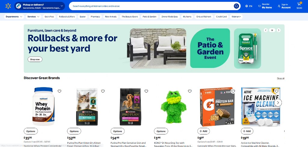 Walmart's website_2