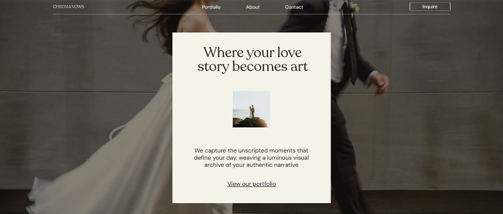 Wedding Photographer template.