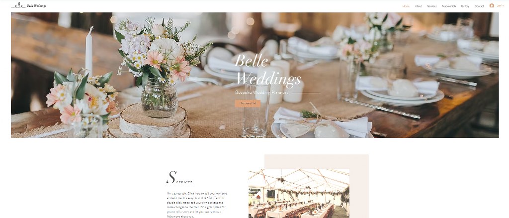 Wedding Planner Website template.