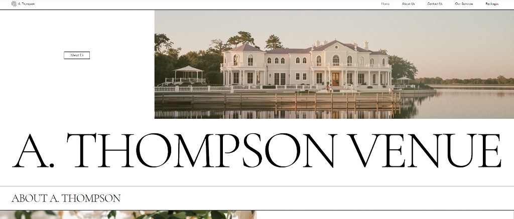 Wedding Venue (Elegant) template.