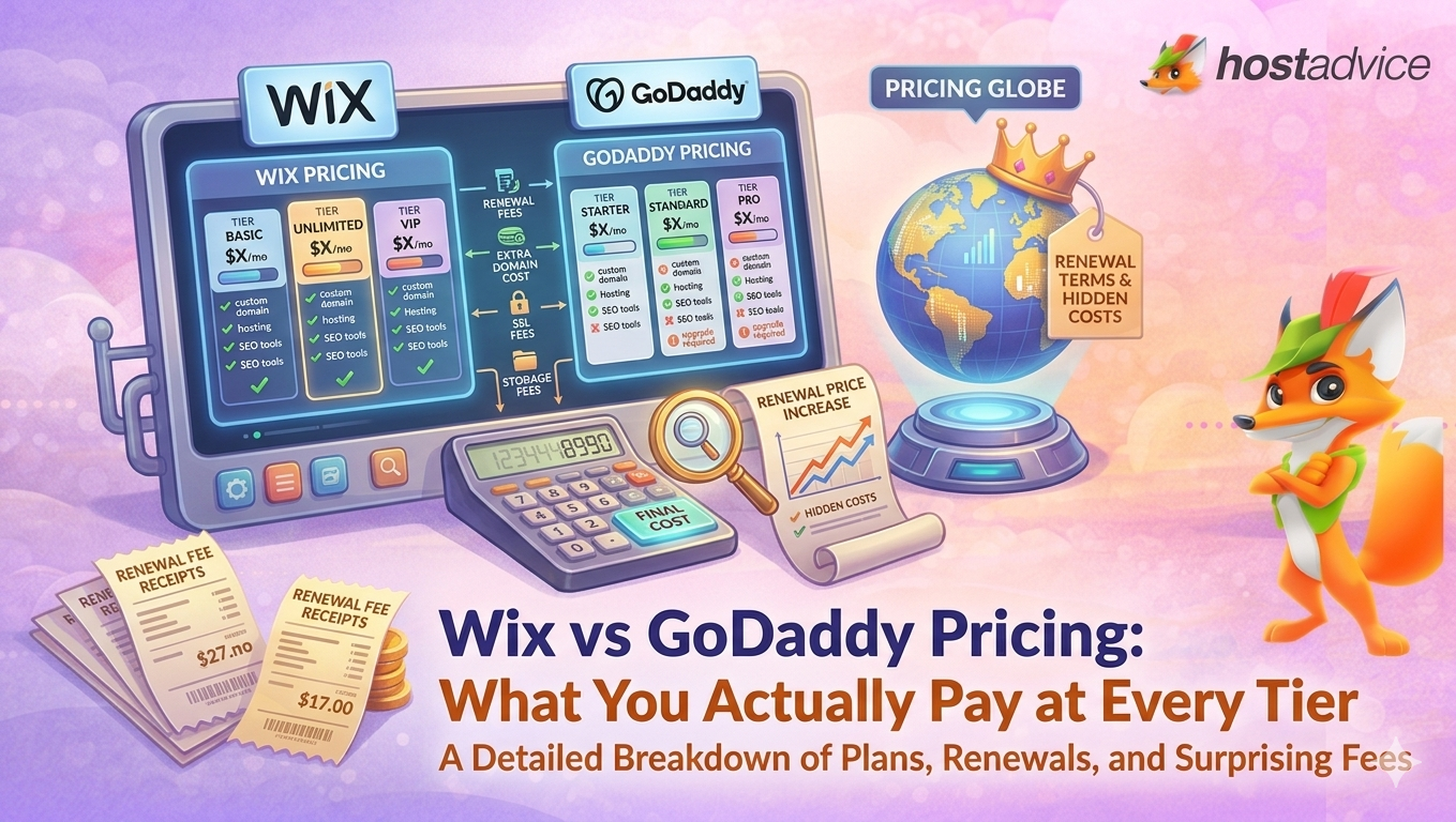 Wix vs GoDaddy Pricing