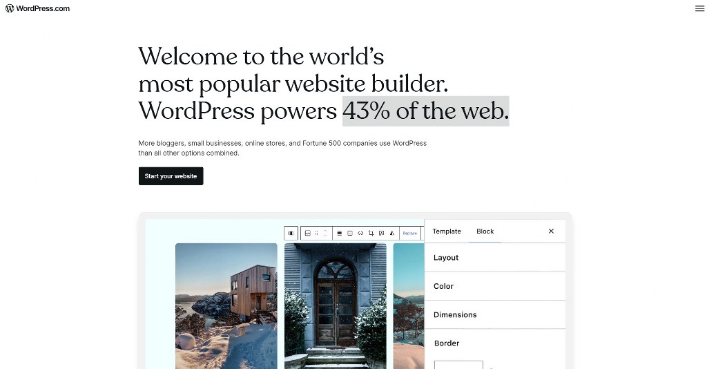 WordPress homepage_new