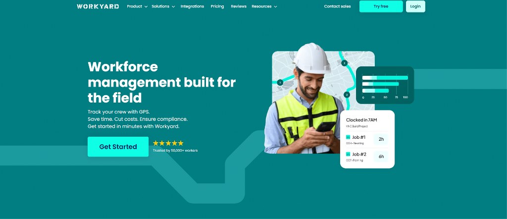 Workyards website.