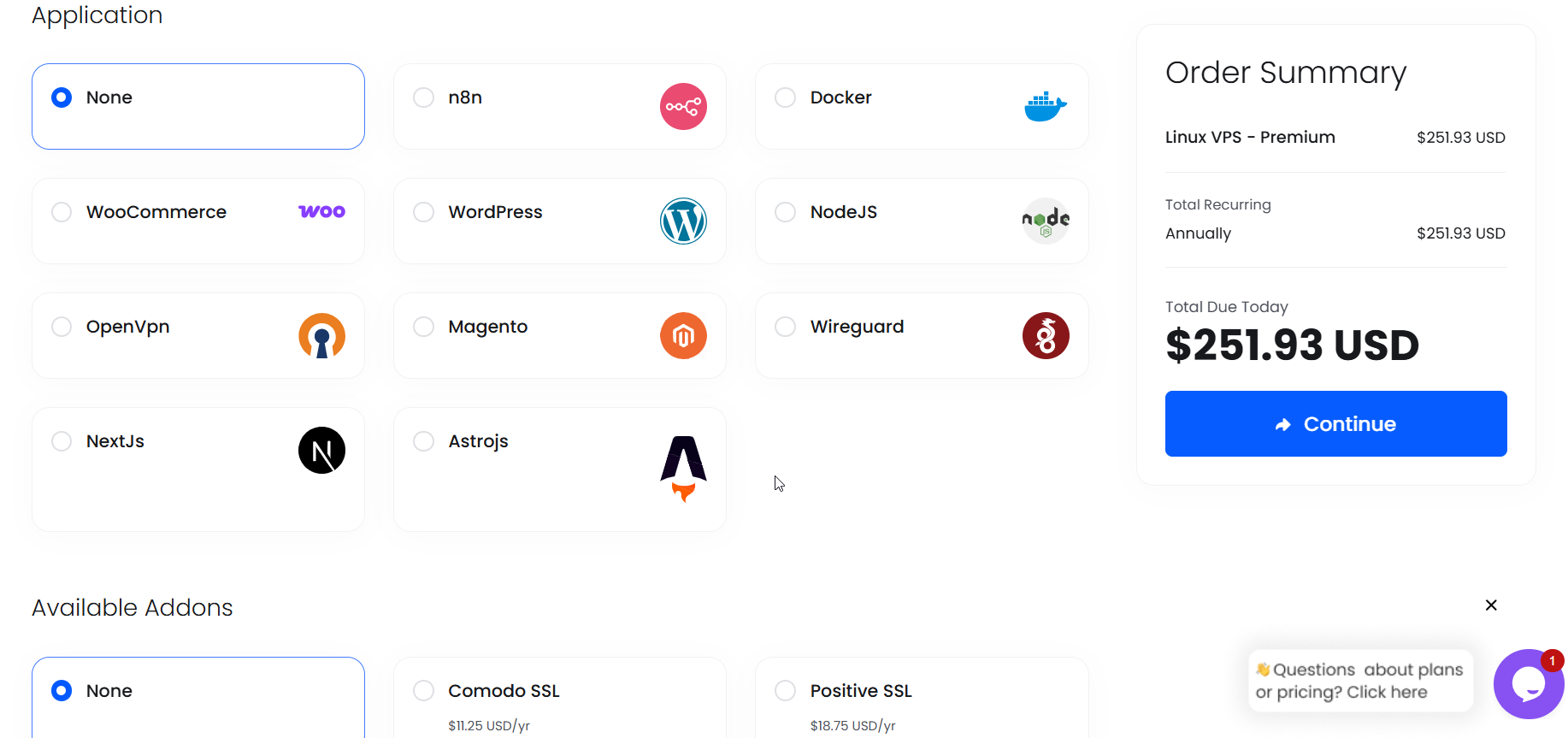 screenshot of BigCloudy's Applications