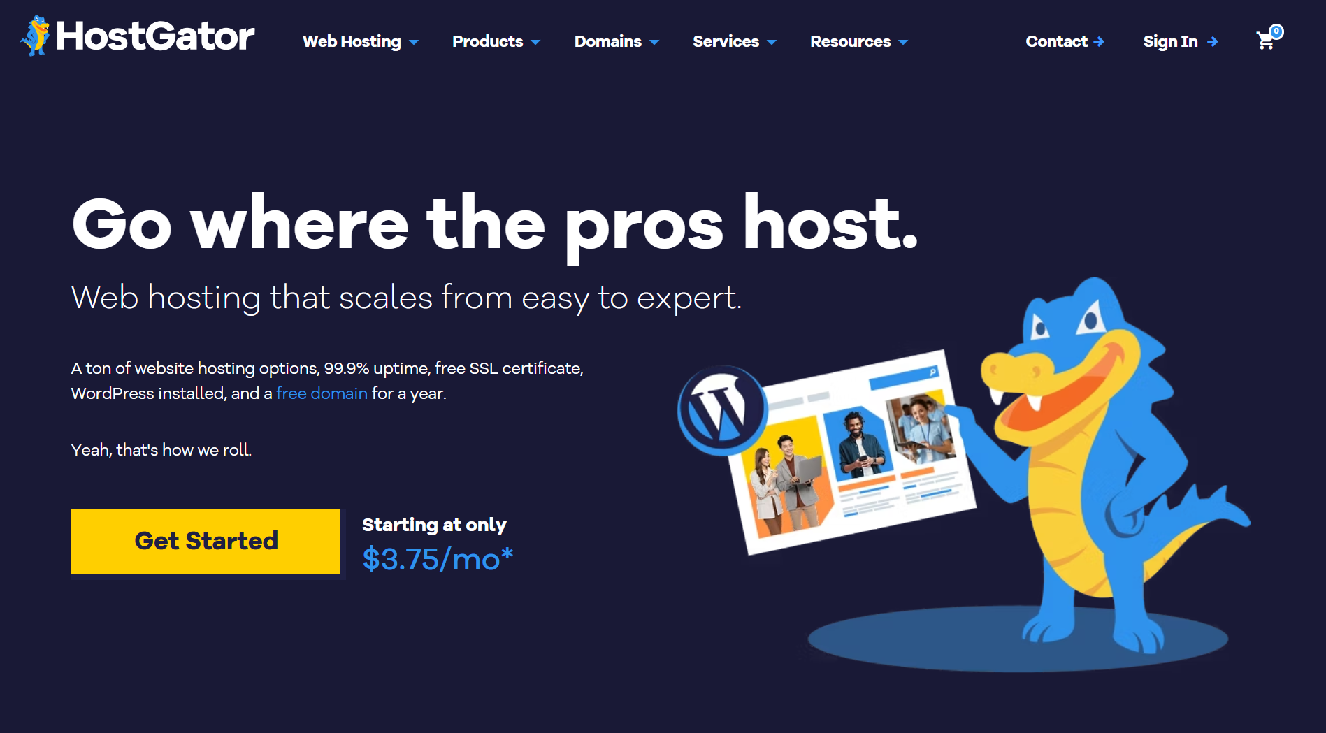 HostGator WooCommerce hosting screenshot