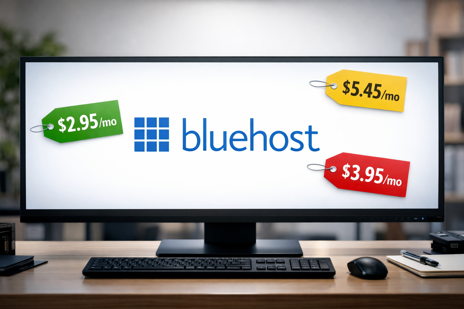 Bluehost Price and Deals banner