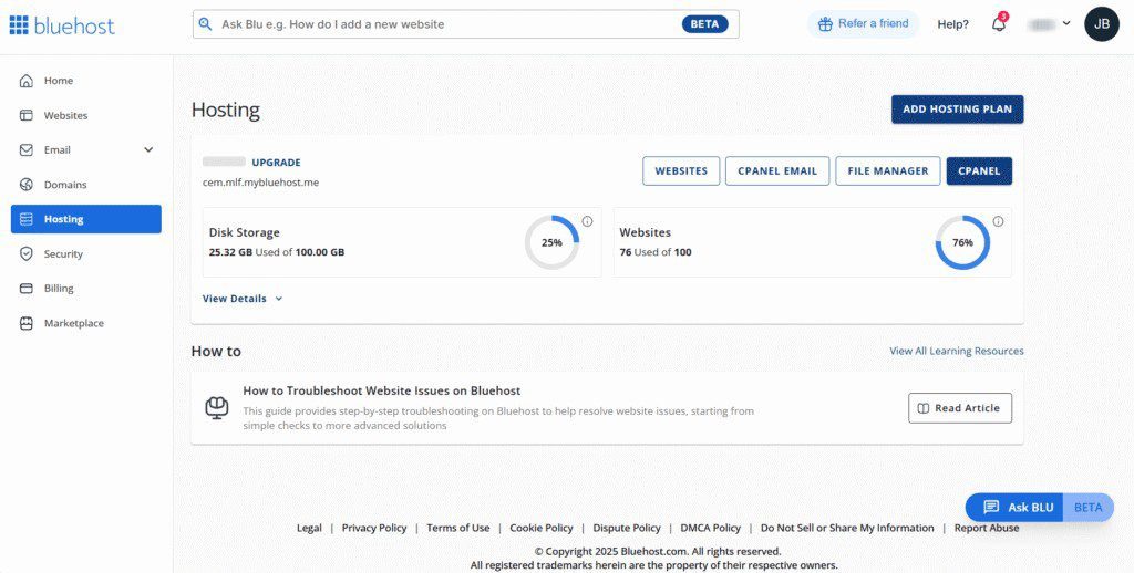 ChemiCloud Vs Bluehost